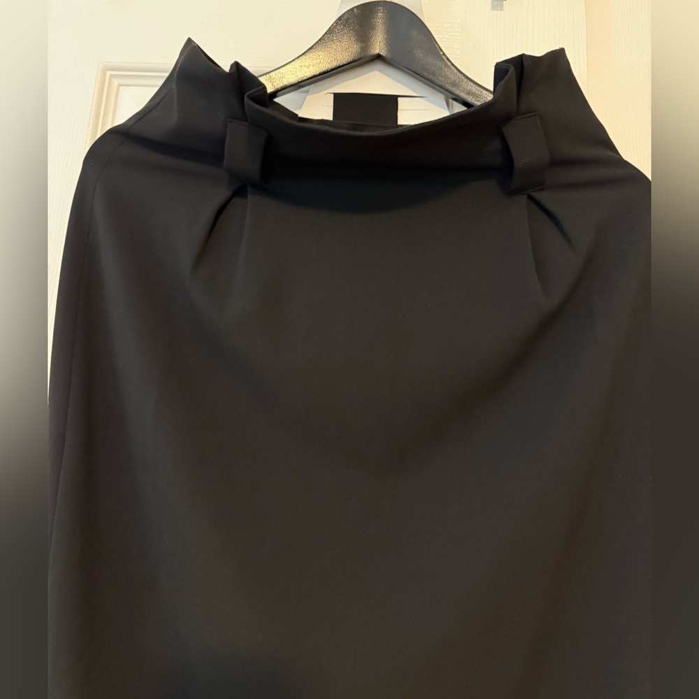 RW&CO. Black Pencil Skirt with Belt Detail